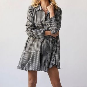 Free People All For You Striped Shirt Dress